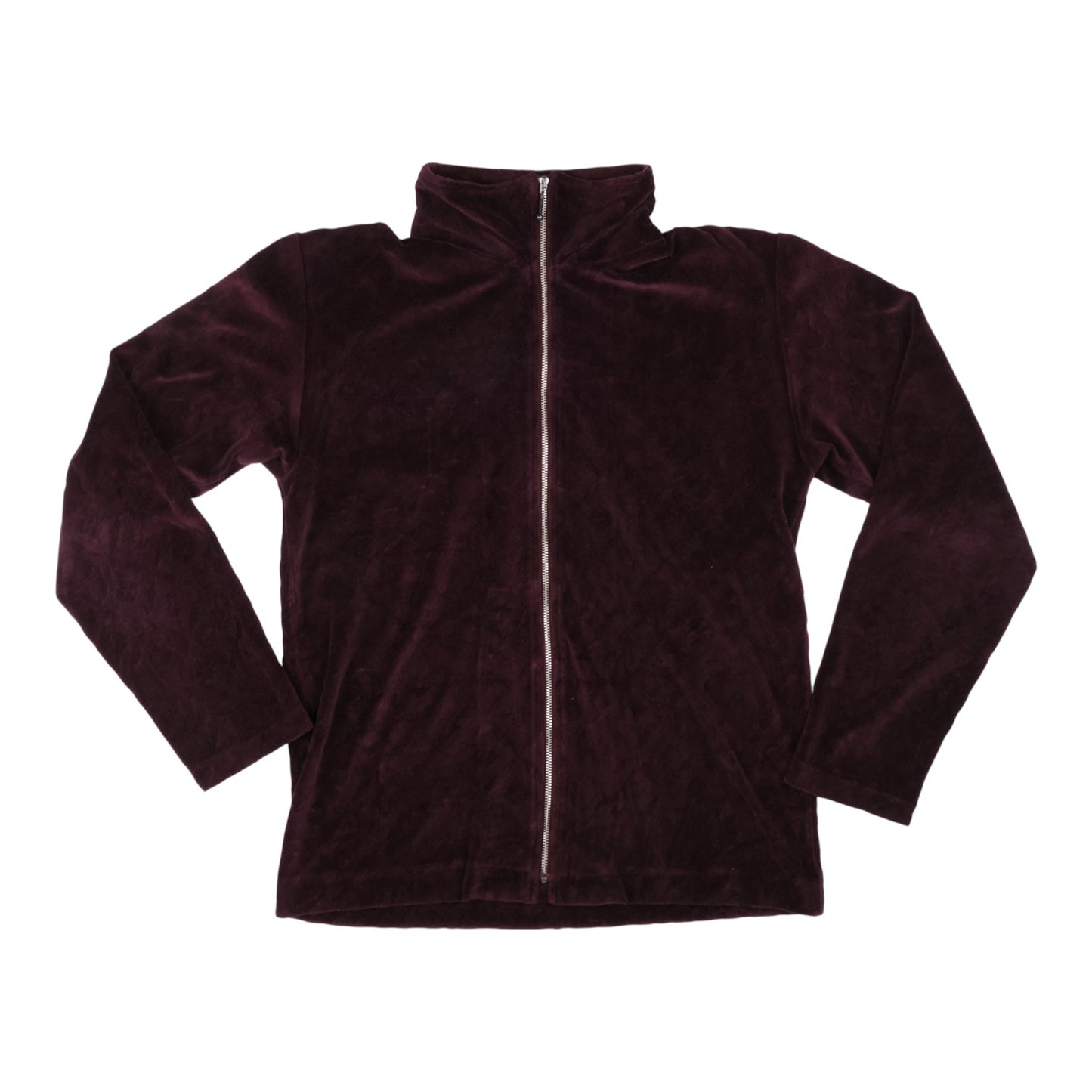 PPFM Velour Burgundy Zip Up Jacket