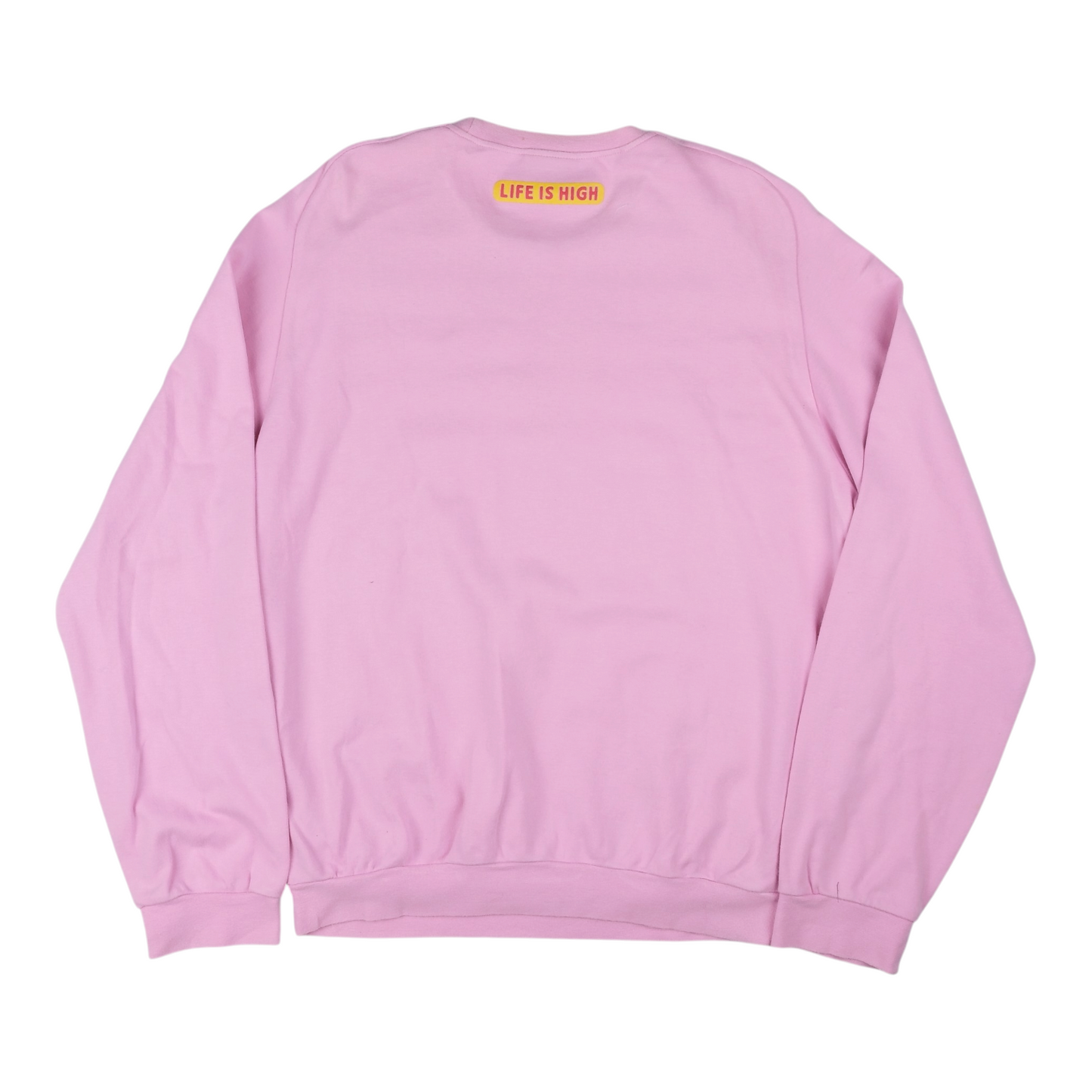 W< "Life Is High" Pink Sweatshirt