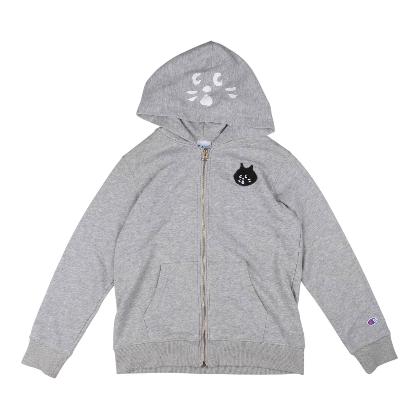 Né-Net x Champion Grey Zip Up Hoodie