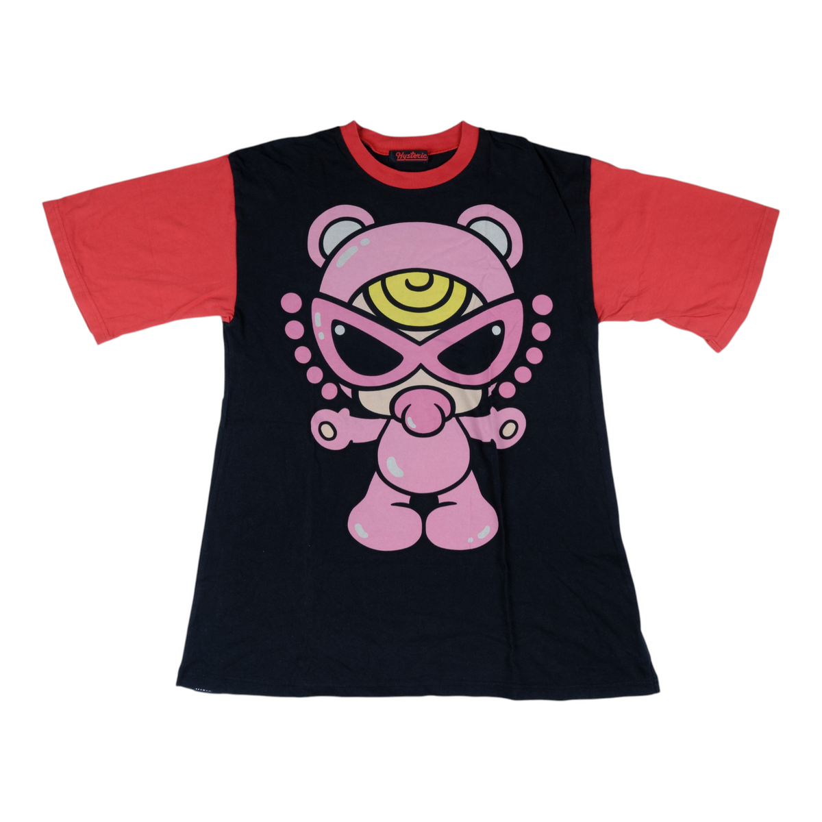 Hysteric Mini Pink Bear Colourblock Tee