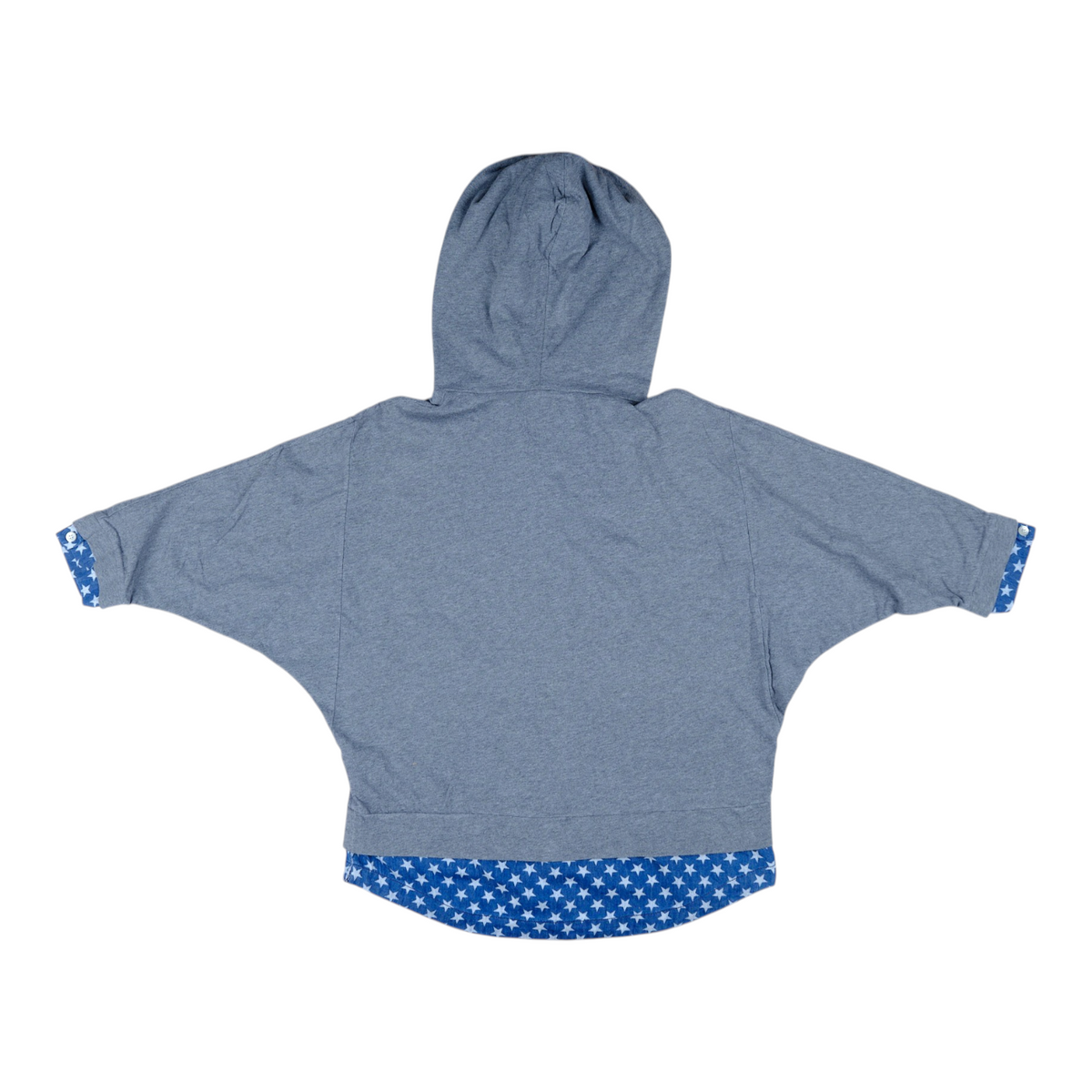 20471120 Hyoma Star Contrast Batwing Hoodie