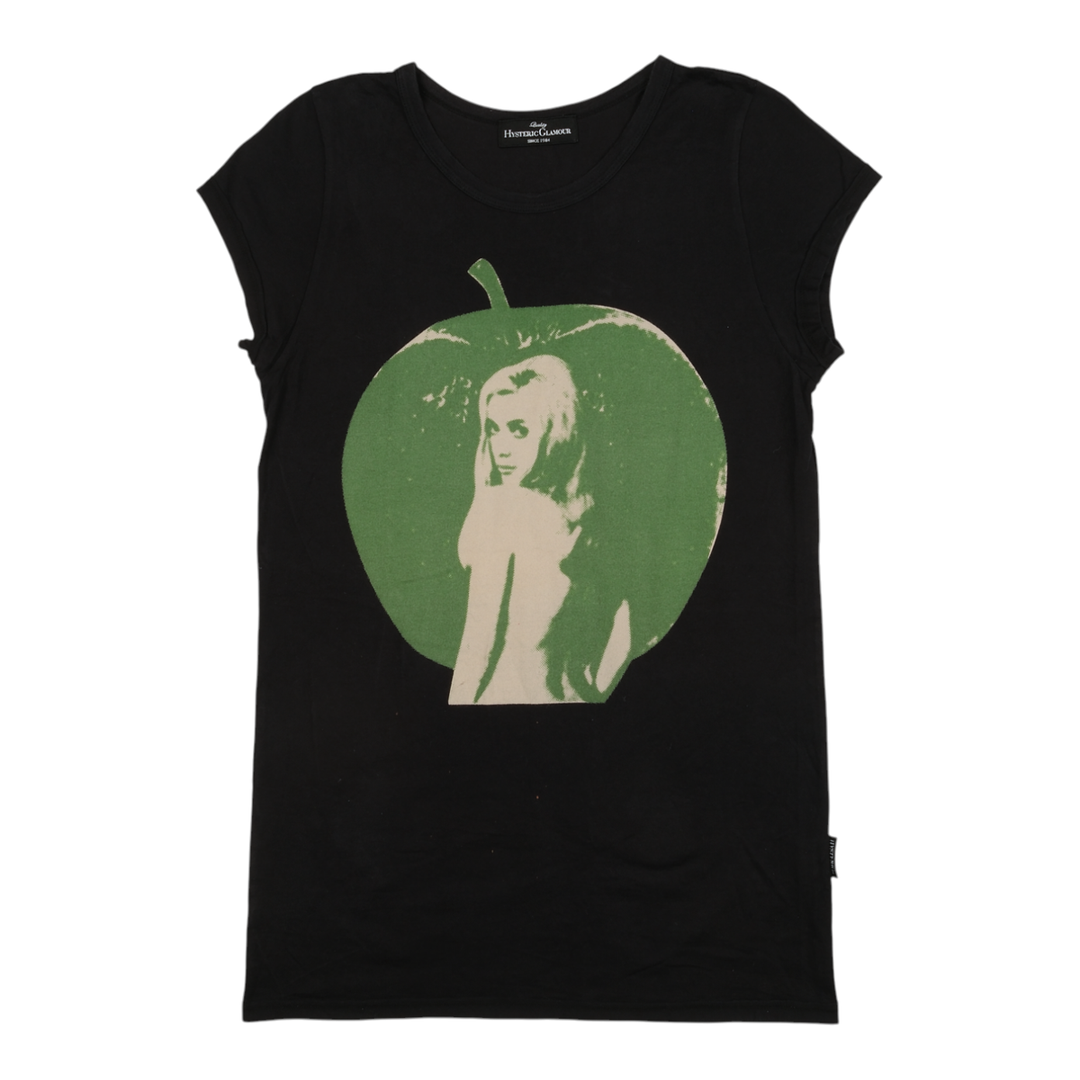 Hysteric Glamour Apple Portrait Black Tee