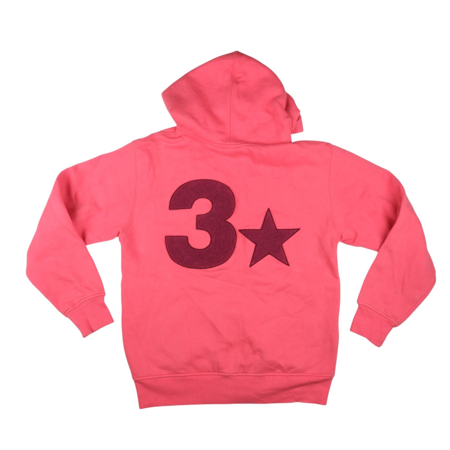 W< "3 Star" Pink Zip Hoodie
