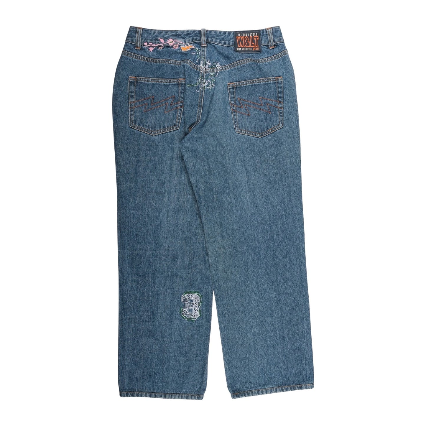 W< Puk Puk Embroidered Denim Jeans