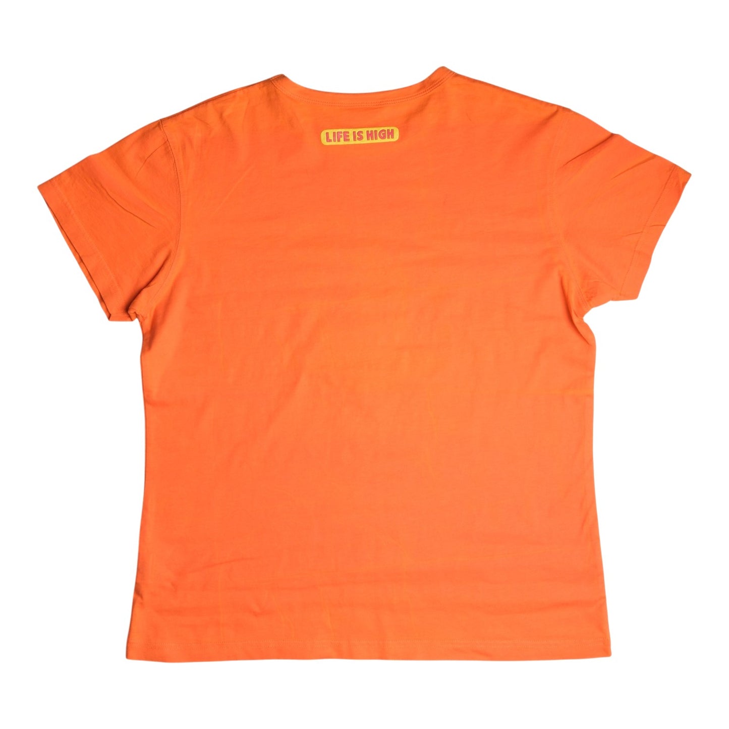 W< "Puk Puk Says Bathing Is High" Orange Tee