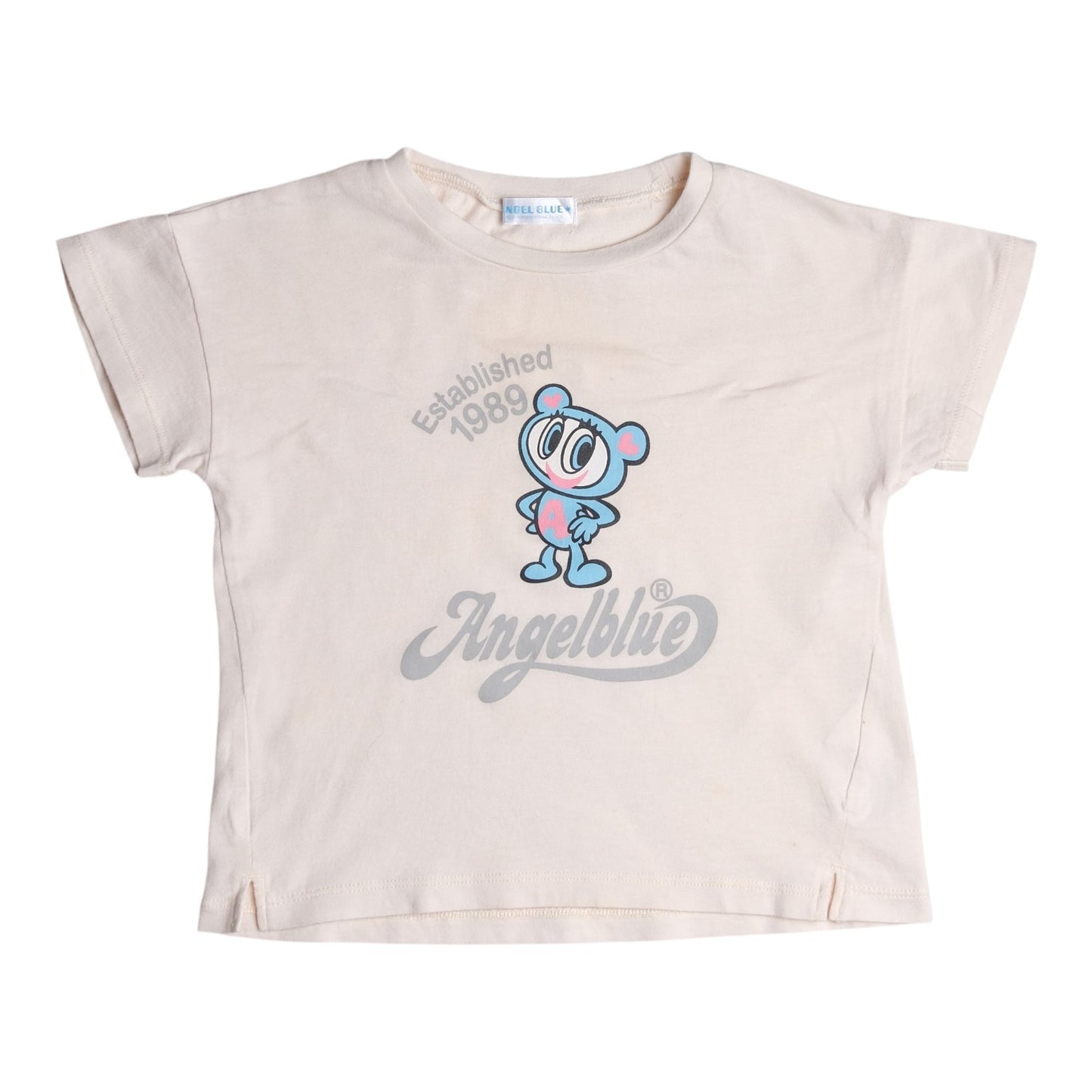 Angel Blue Cream Graphic Tee