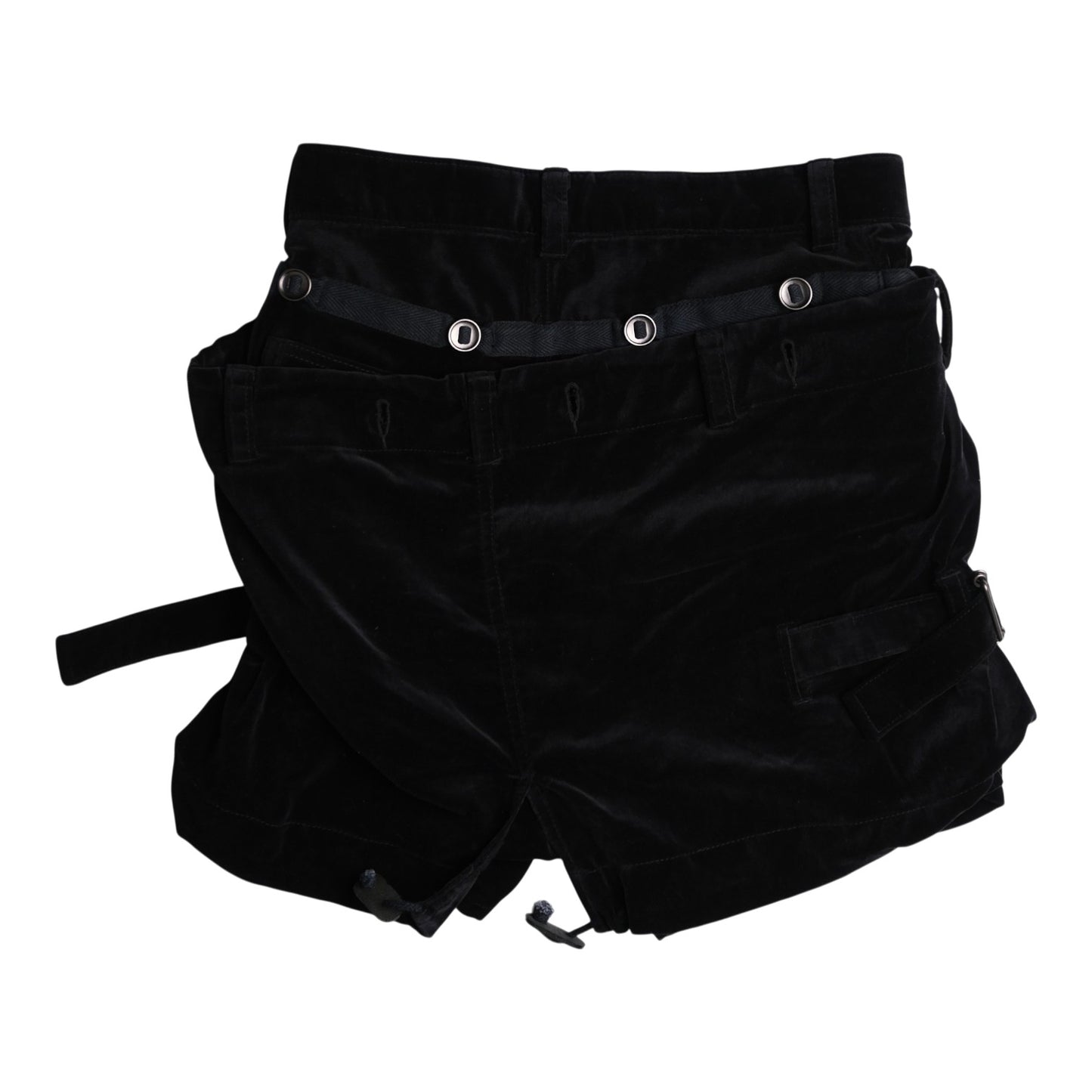 Final Home Multi-Pocket Velvet Cargo Shorts