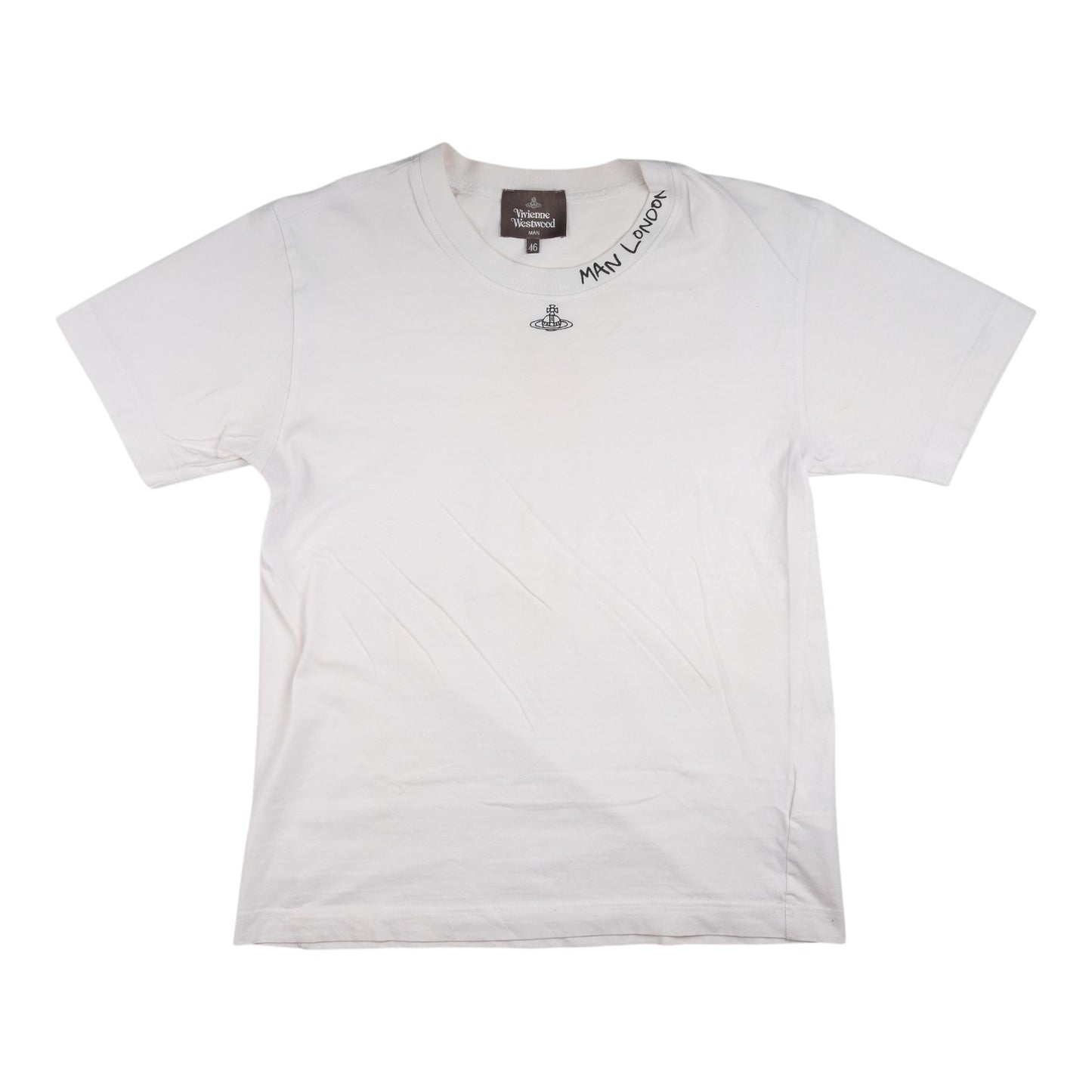 Vivienne Westwood MAN London Embroidered Logo White Tee