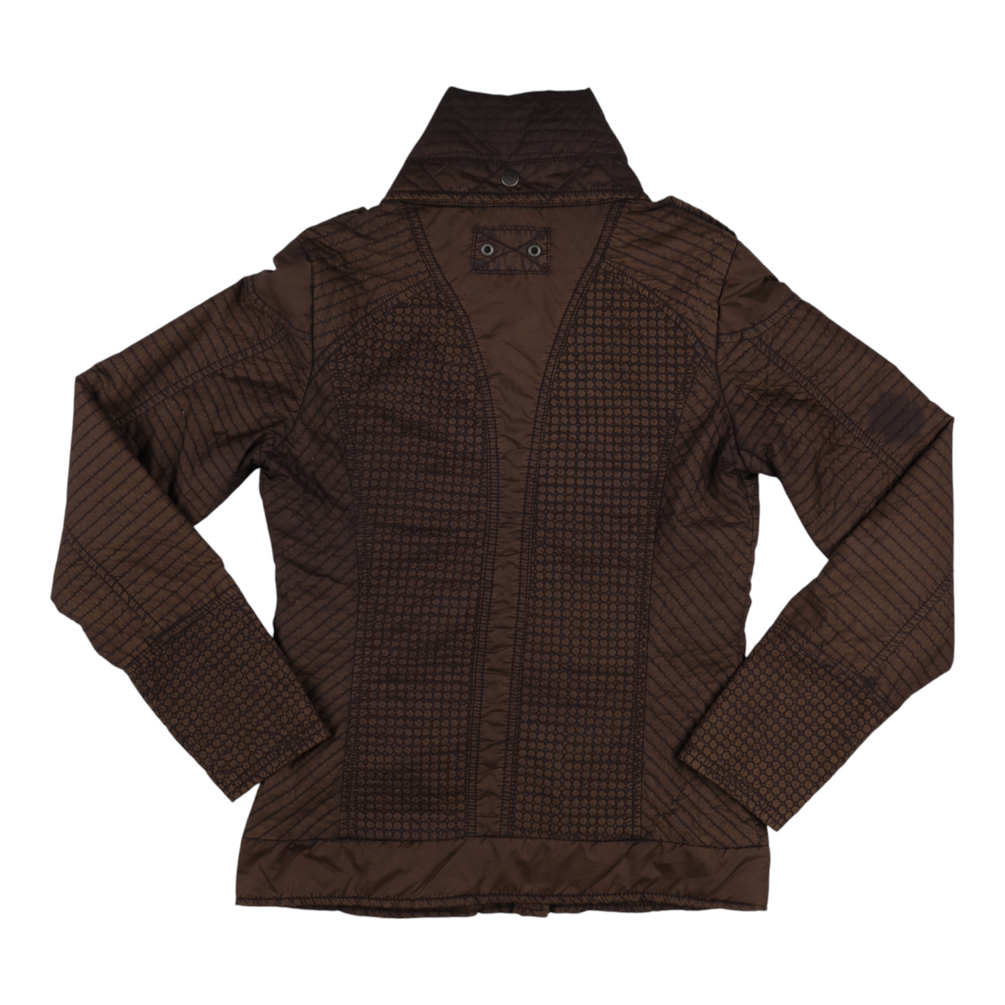 Diesel Quilted Parachute Biker Brown Jacket