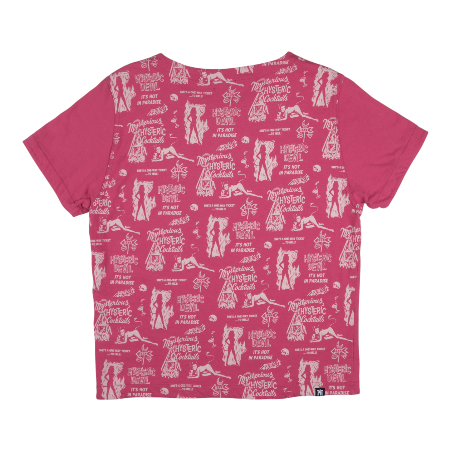 Hysteric Glamour “Hysteric Devil” Magenta Tee