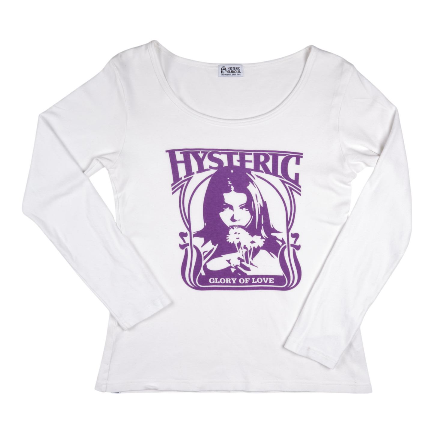 Hysteric Glamour “Glory of Love” Scoop Neck Long Sleeve Tee