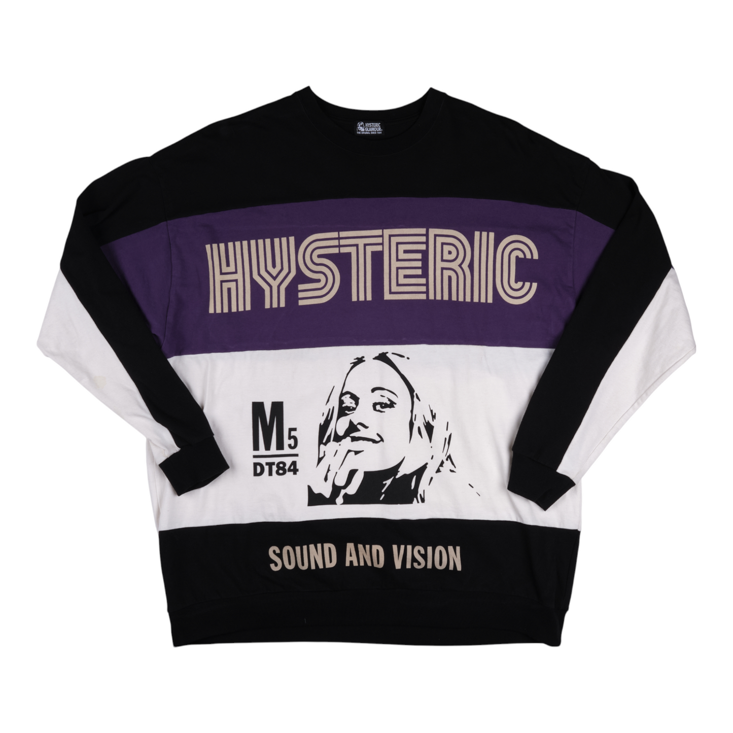 Hysteric Glamour Sound and Vision Panel Sweatshirt