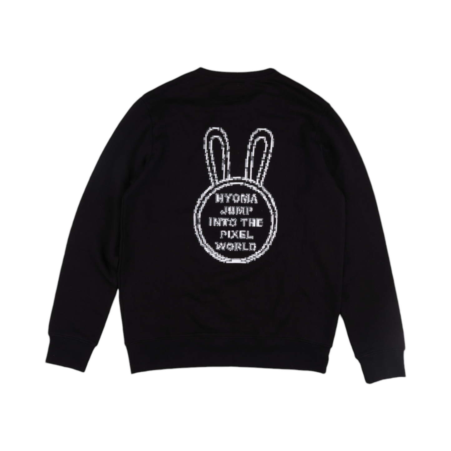 20471120 Hyoma 'Hyoma Jump Into The Pixel World' Black Crewneck