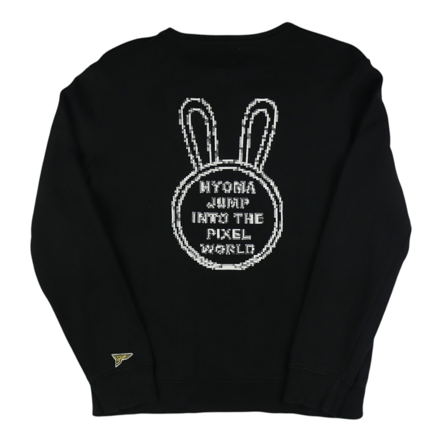 20471120 Hyoma 'Hyoma Jump Into The Pixel World' Black Crewneck