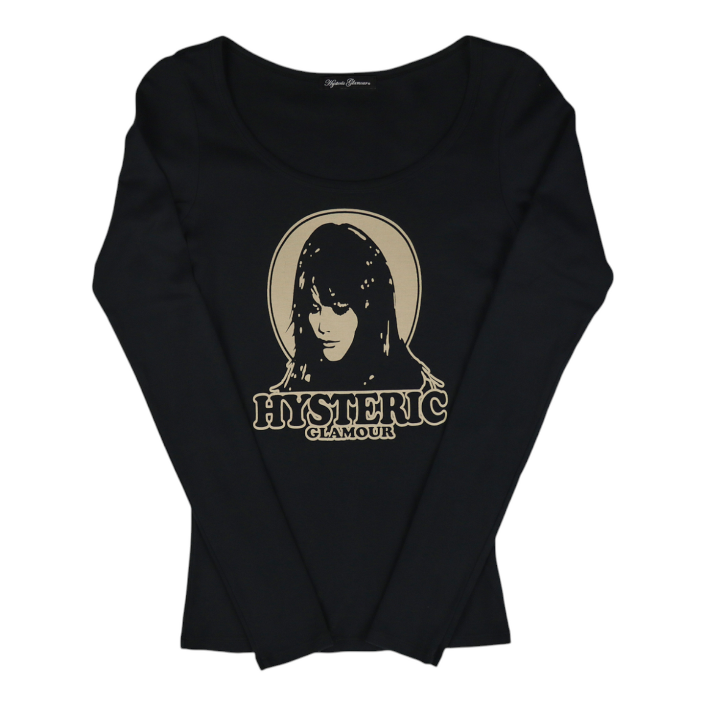 Hysteric Glamour Icon Girl Scoop Neck Long Sleeve Tee