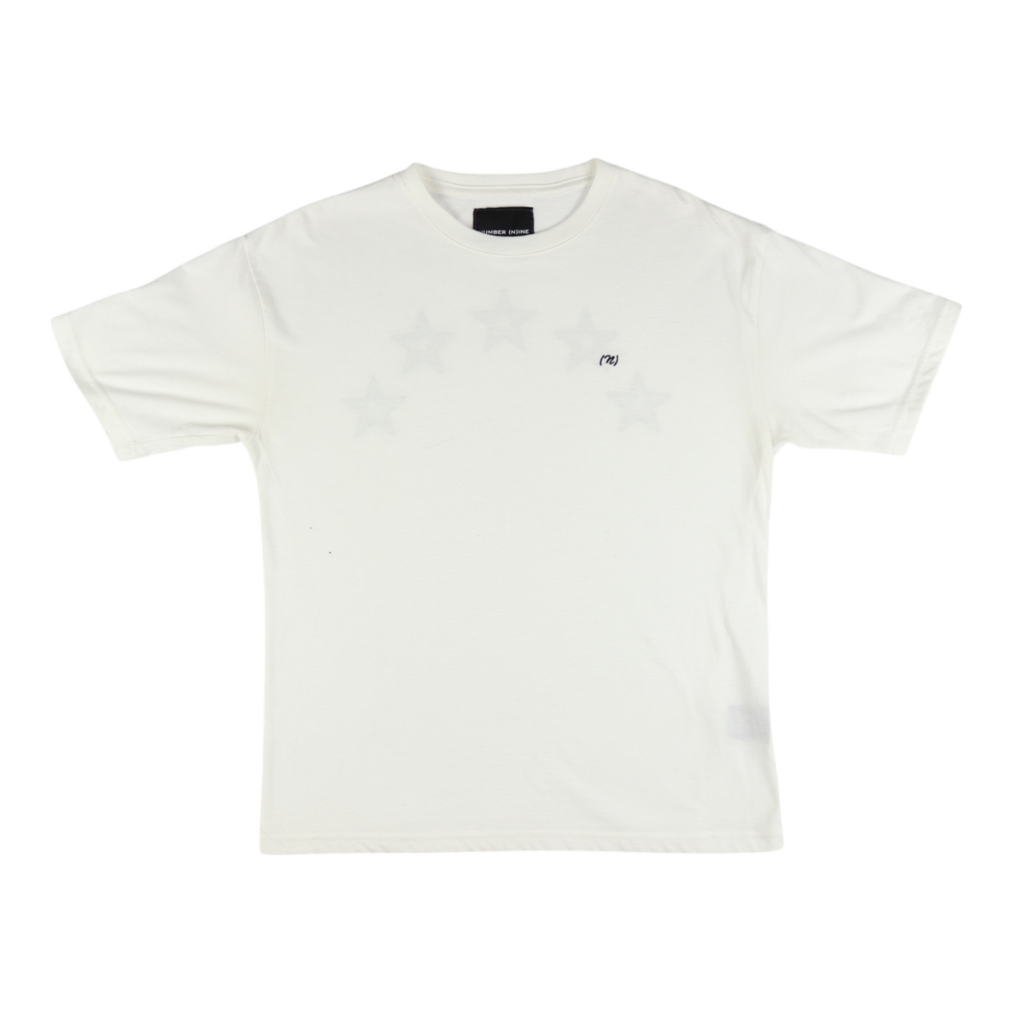 Number (N)ine Denim Star Arch Logo Tee – White