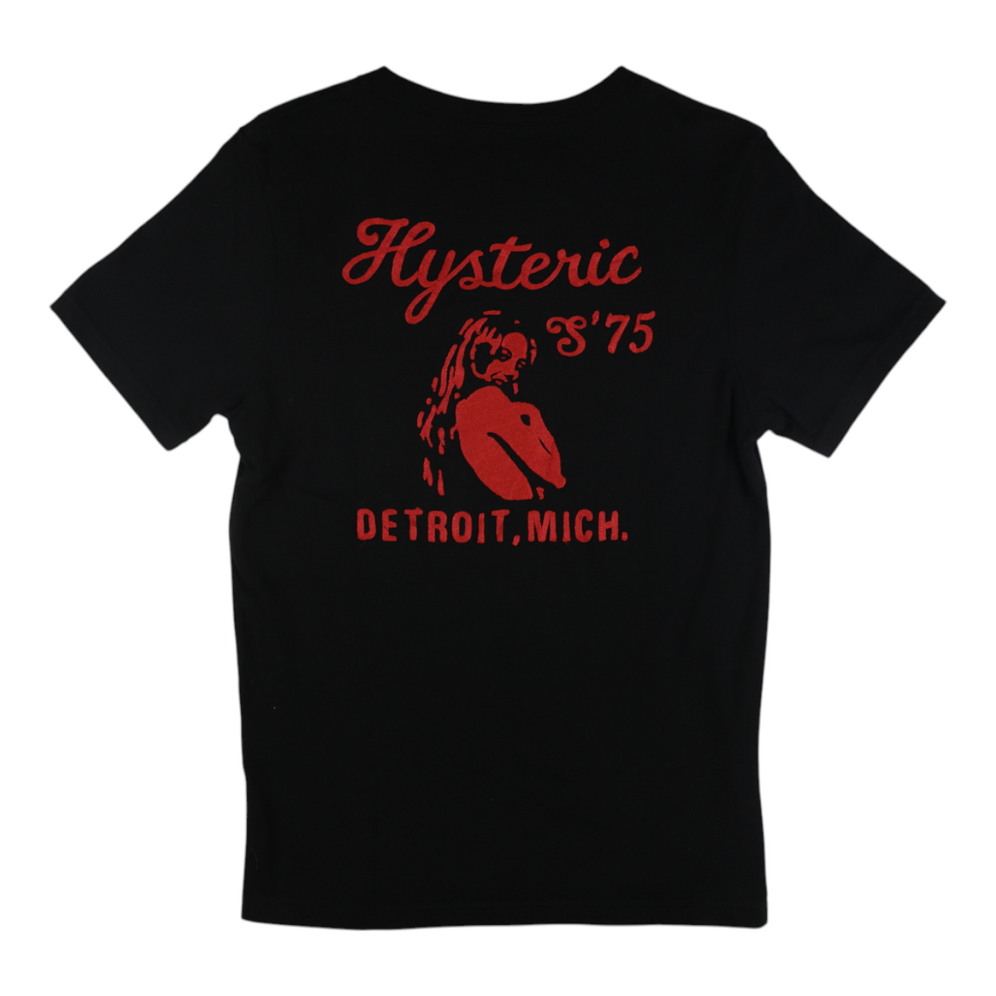 Hysteric Glamour “Detroit Mich.” Pocket Black Tee