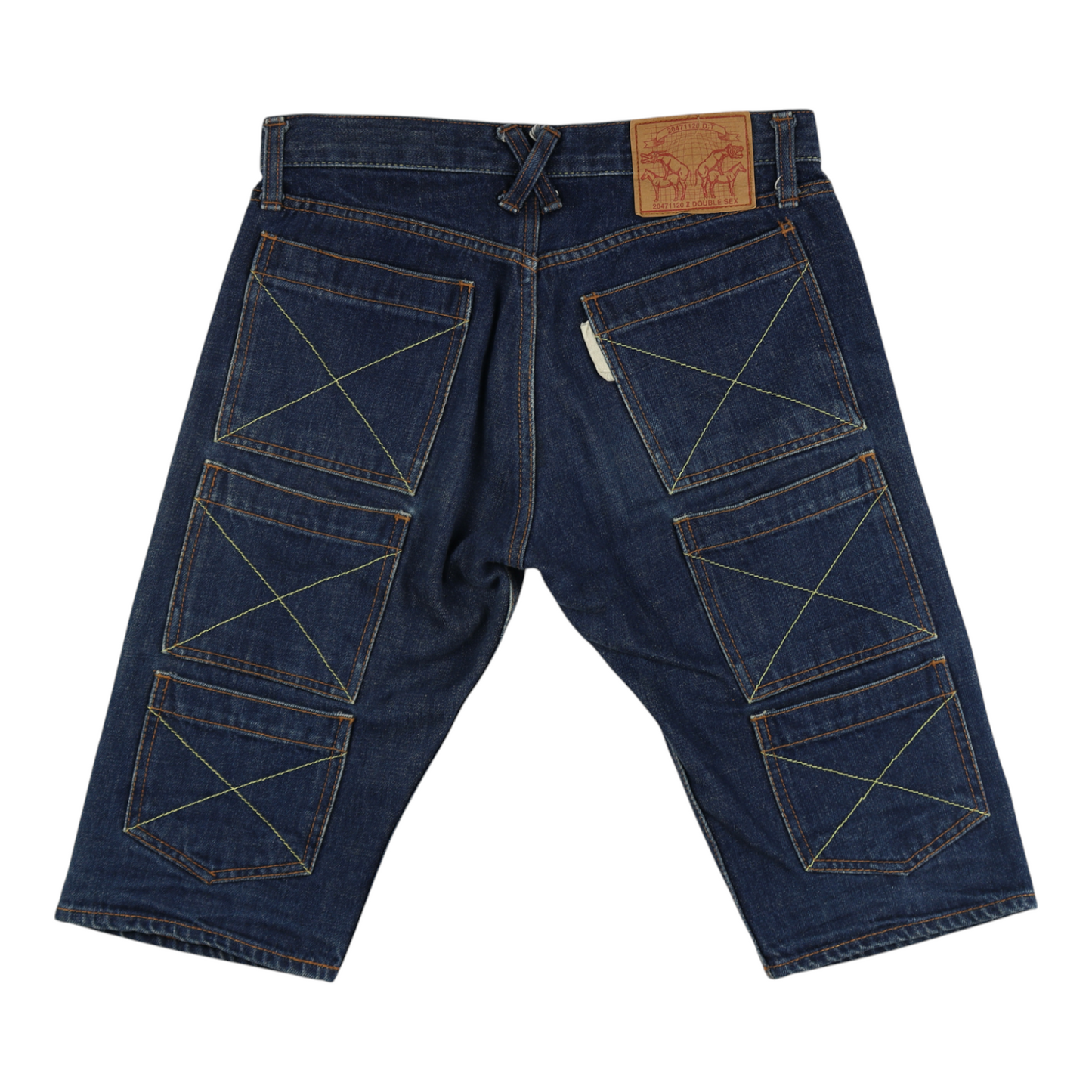 20471120 “Double Sex” Denim Shorts