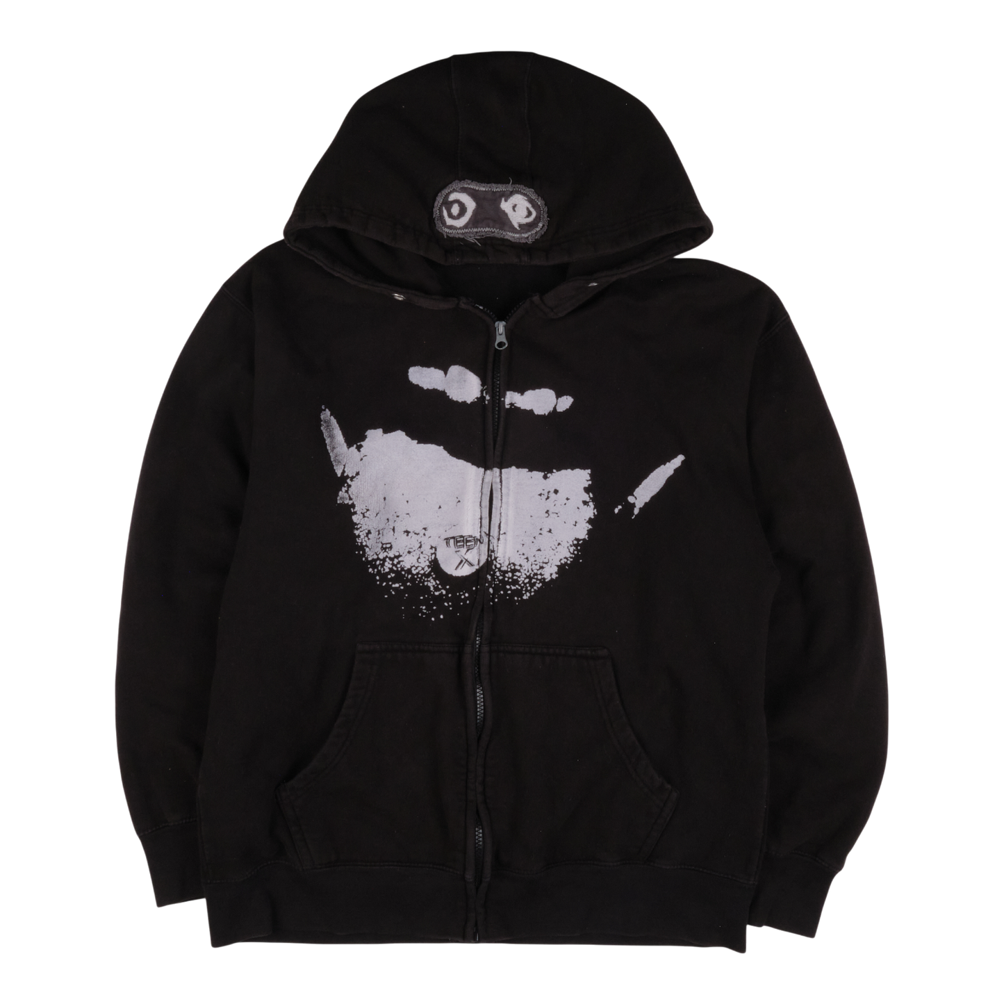 Actual Hate x Ken Carson Teen X Black Zip Up Hoodie