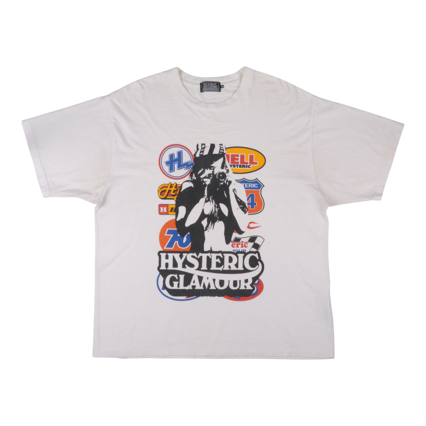 Hysteric Glamour Logo Collage White Tee