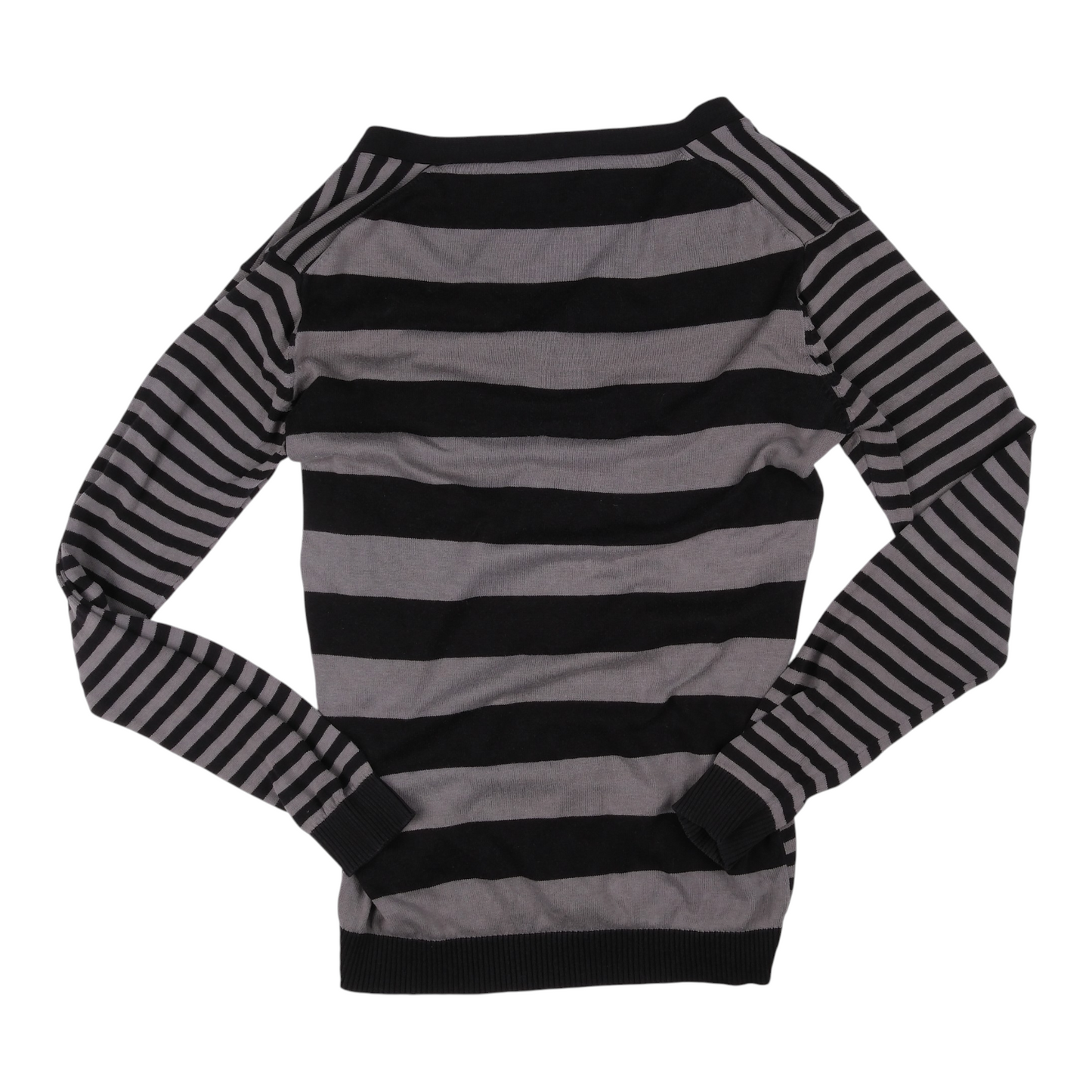 Diesel Striped Cardigan Black Grey