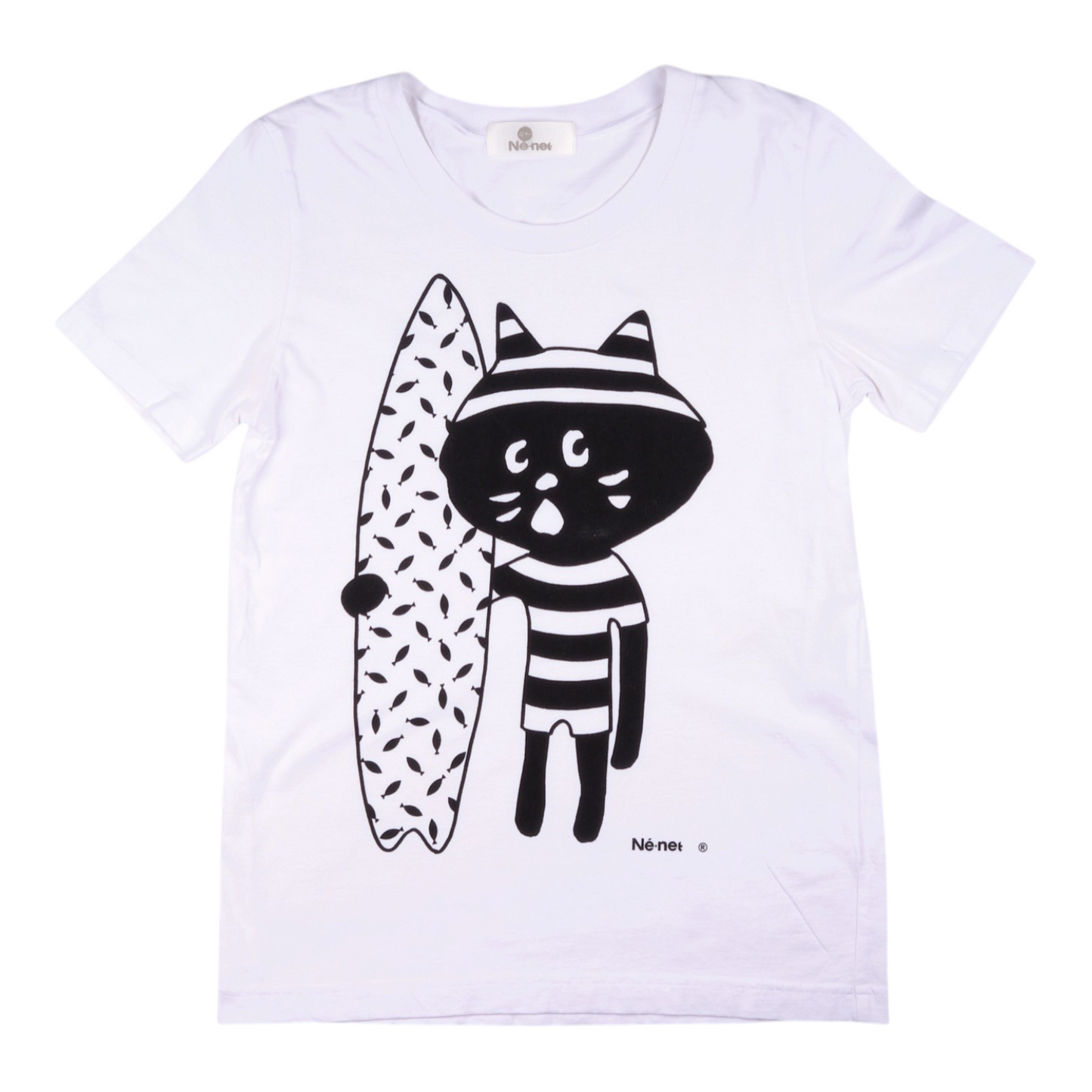 Né-net Surfer Graphic White Tee