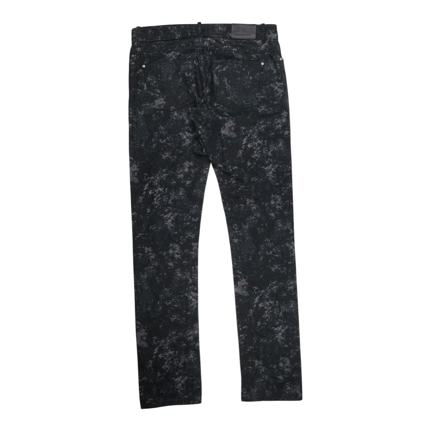 Balenciaga Black Acid Wash Denim Jeans