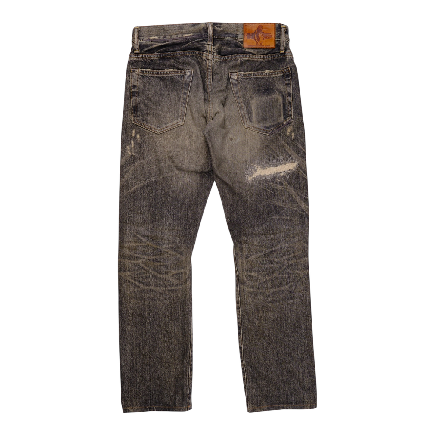 Hysteric Glamour Distressed Heavy Wash Denim Jeans