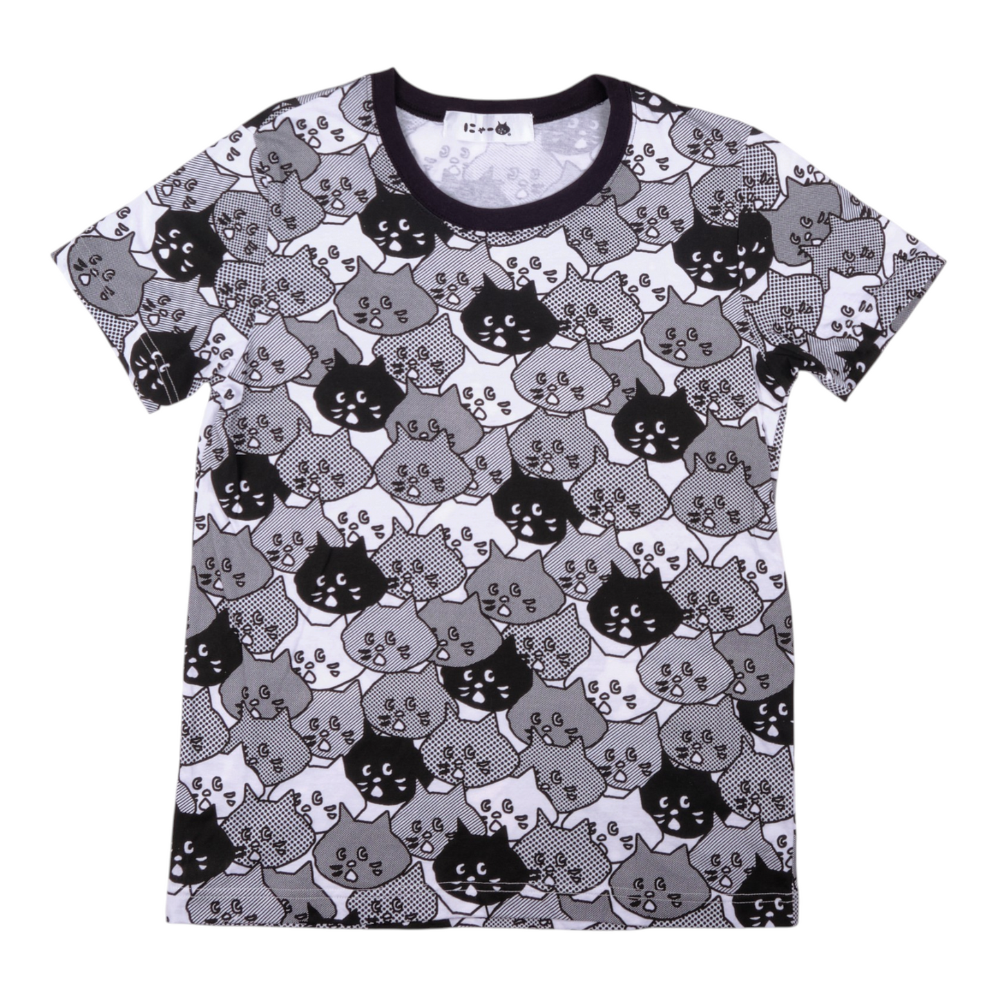 Né-net All Over Print Black White Tee