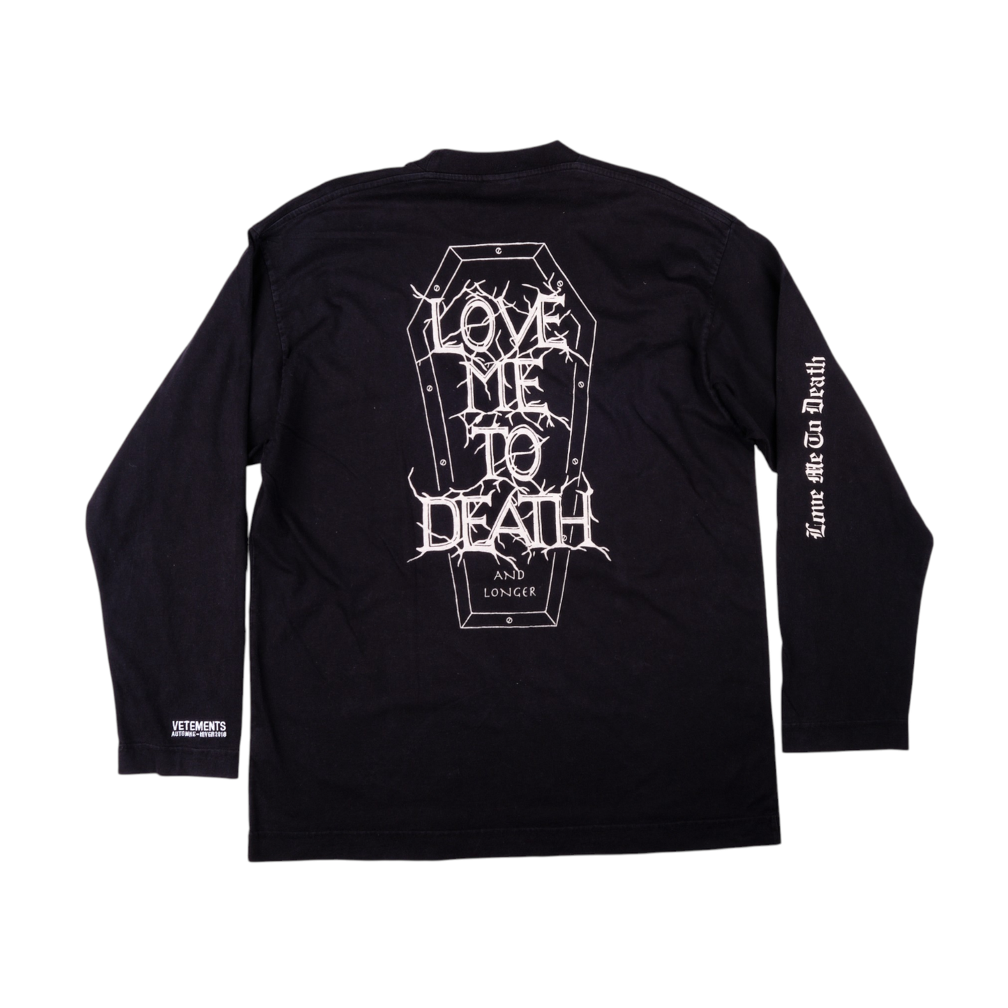 Vetements "Love Me To Death" Long Sleeve Tee