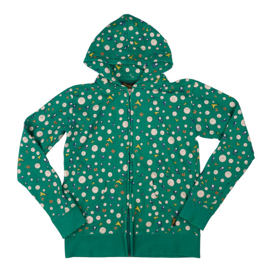 20471120 Hyoma All Over Pattern Green Hoodie