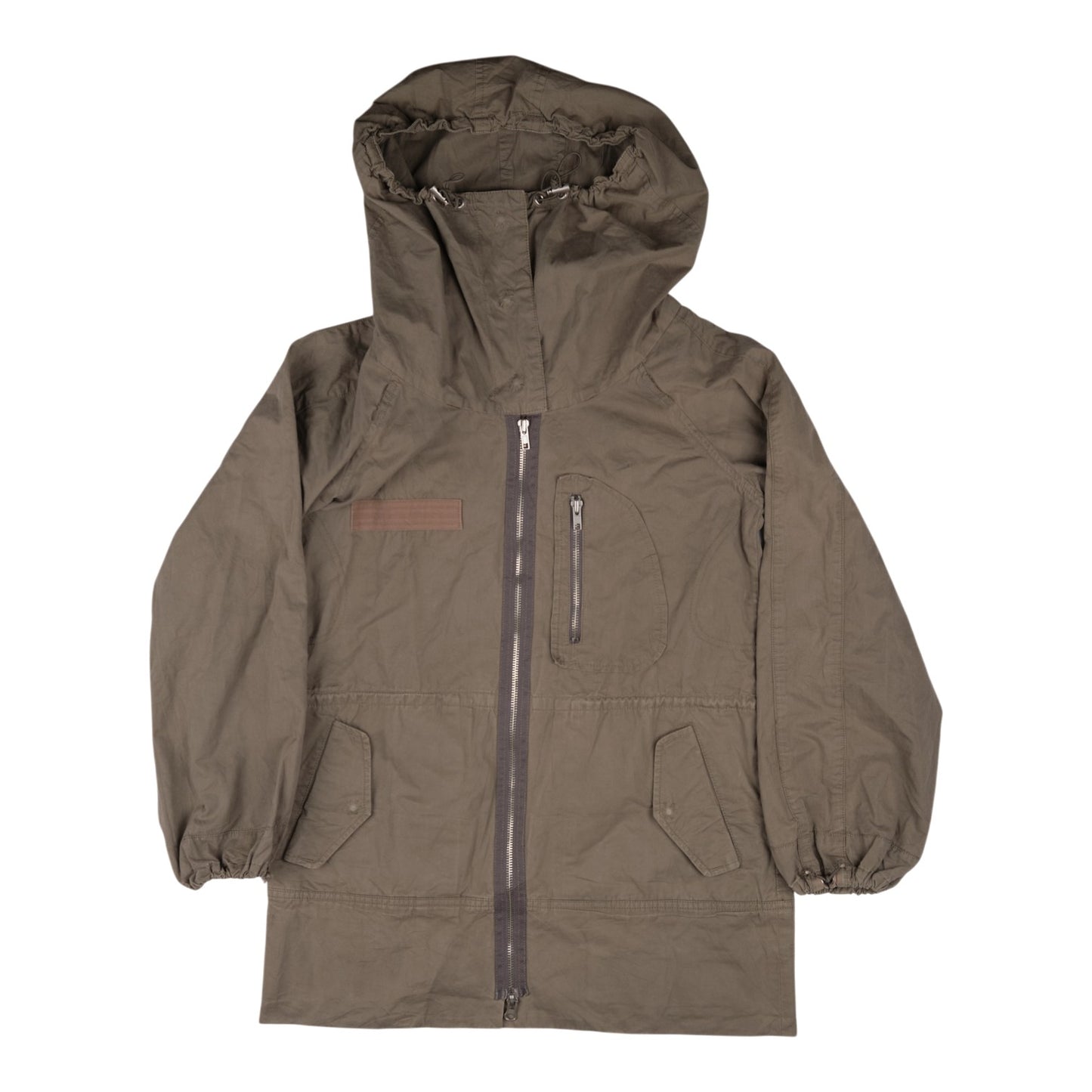 goa Hooded Parka Coat Khaki