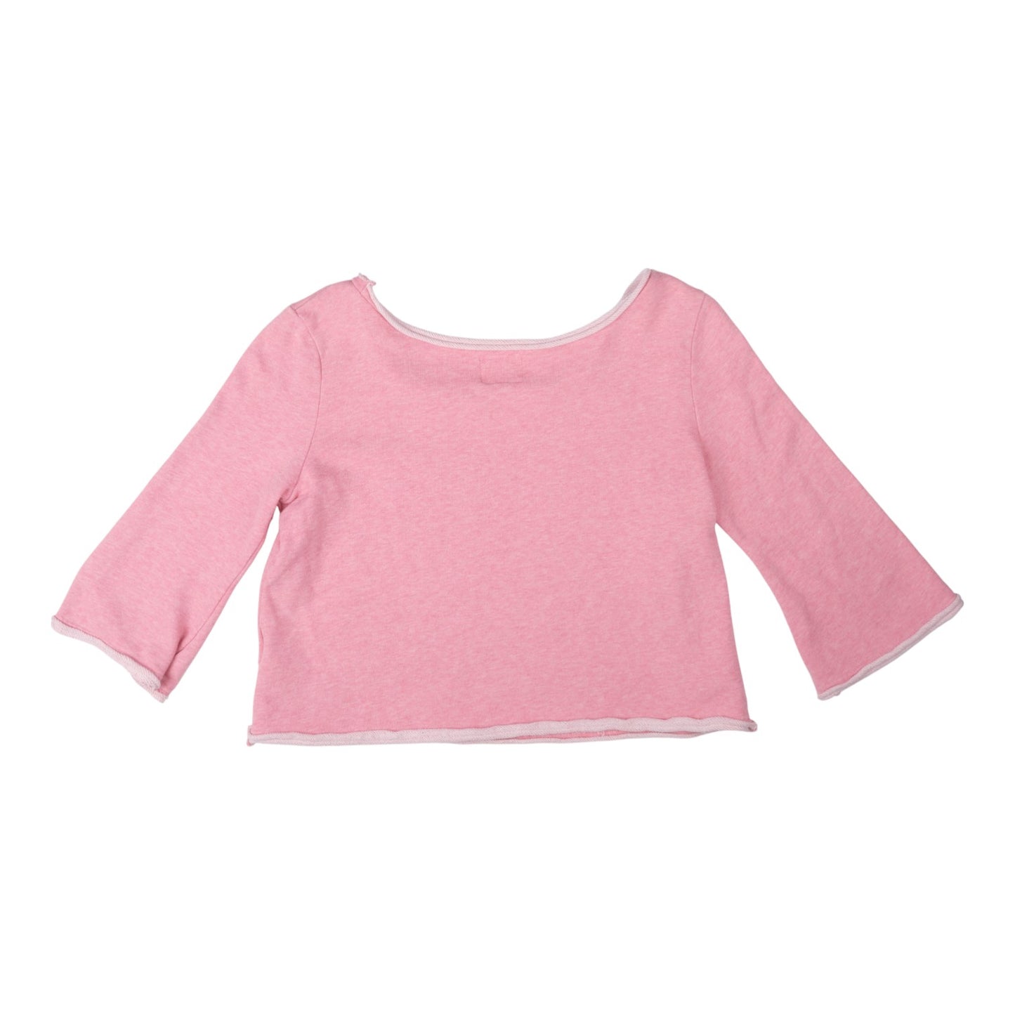 W&LT Wake Up Kiss The Future Pink Long Sleeve Crop Top