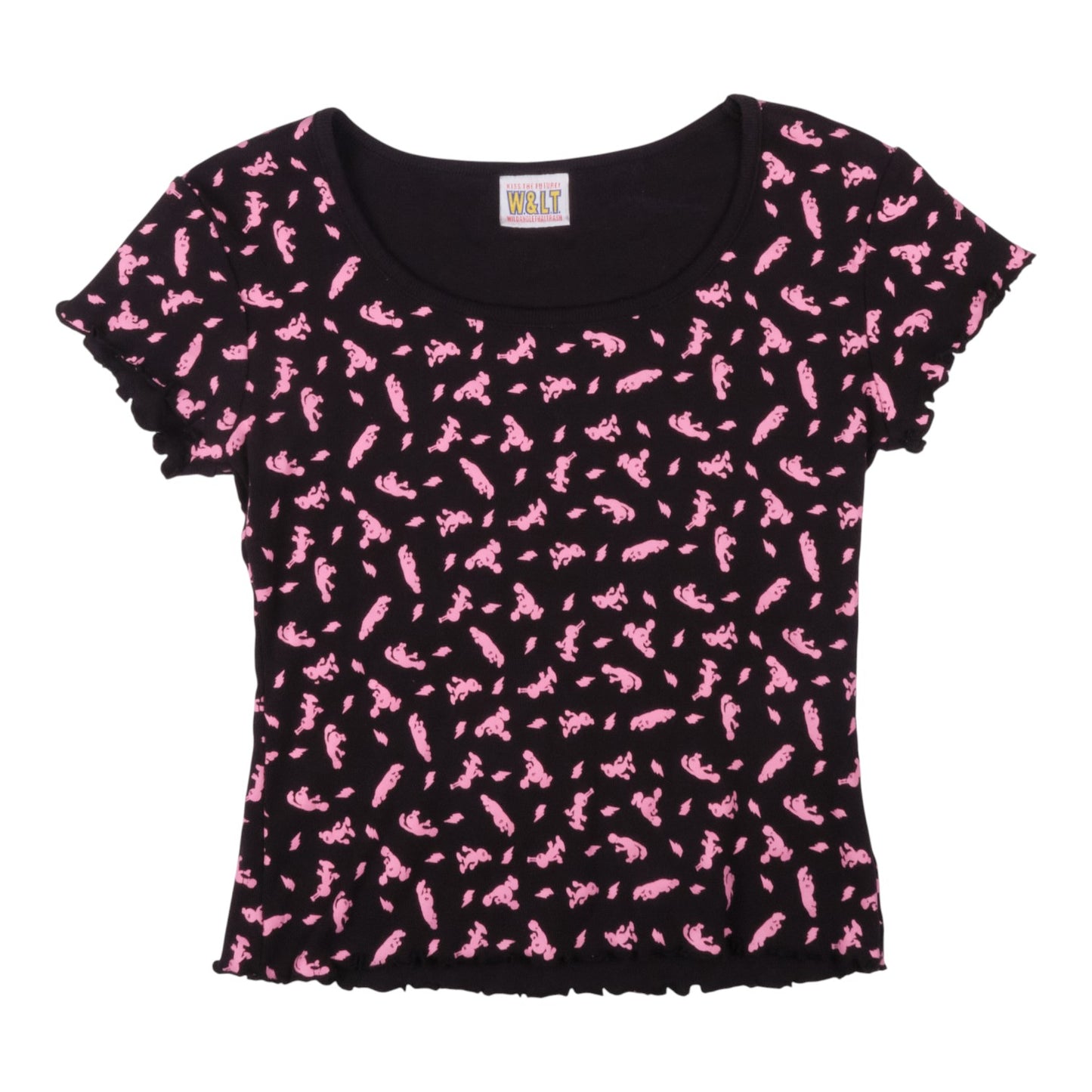 W&LT All Over Print Puk Puk Crop Top