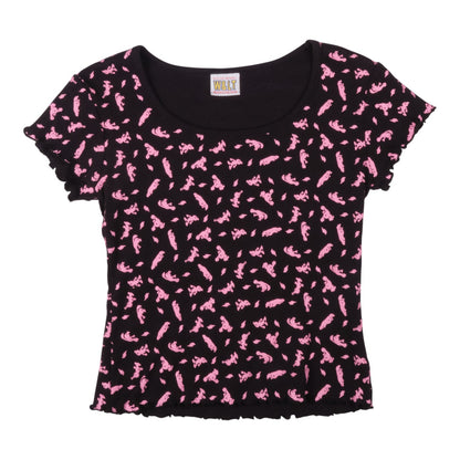 W&LT All Over Print Puk Puk Crop Top