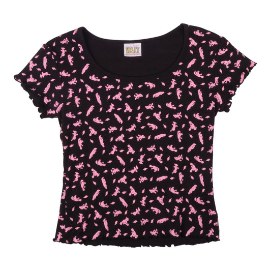 W&LT All Over Print Puk Puk Crop Top