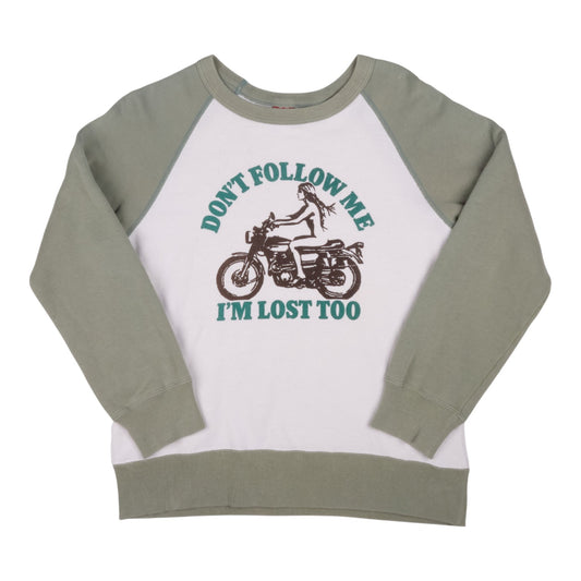 Hysteric Glamour "Don't Follow Me I'm Lost Too" Raglan Sweatshirt