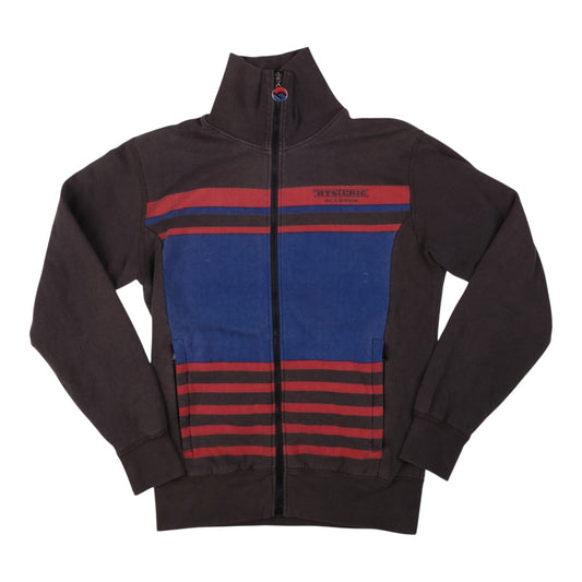 Hysteric Glamour Blue & Red Striped Zip Up Jacket