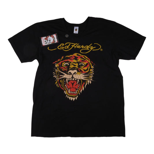 Ed Hardy Tiger Face Black Tee