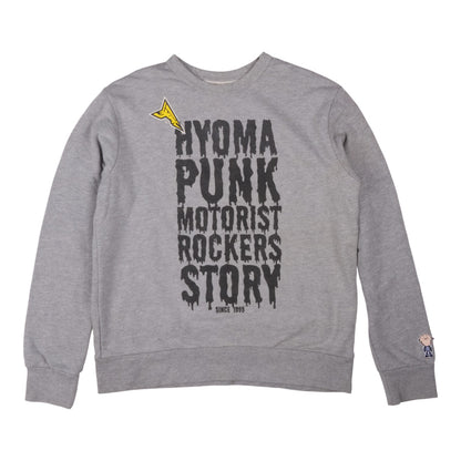 20471120 Hyoma "Hyoma Punk Motorist Rockers Story" Grey Sweatshirt