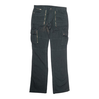 Skull Button Green Cargo Pants