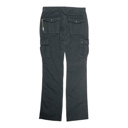 Skull Button Green Cargo Pants