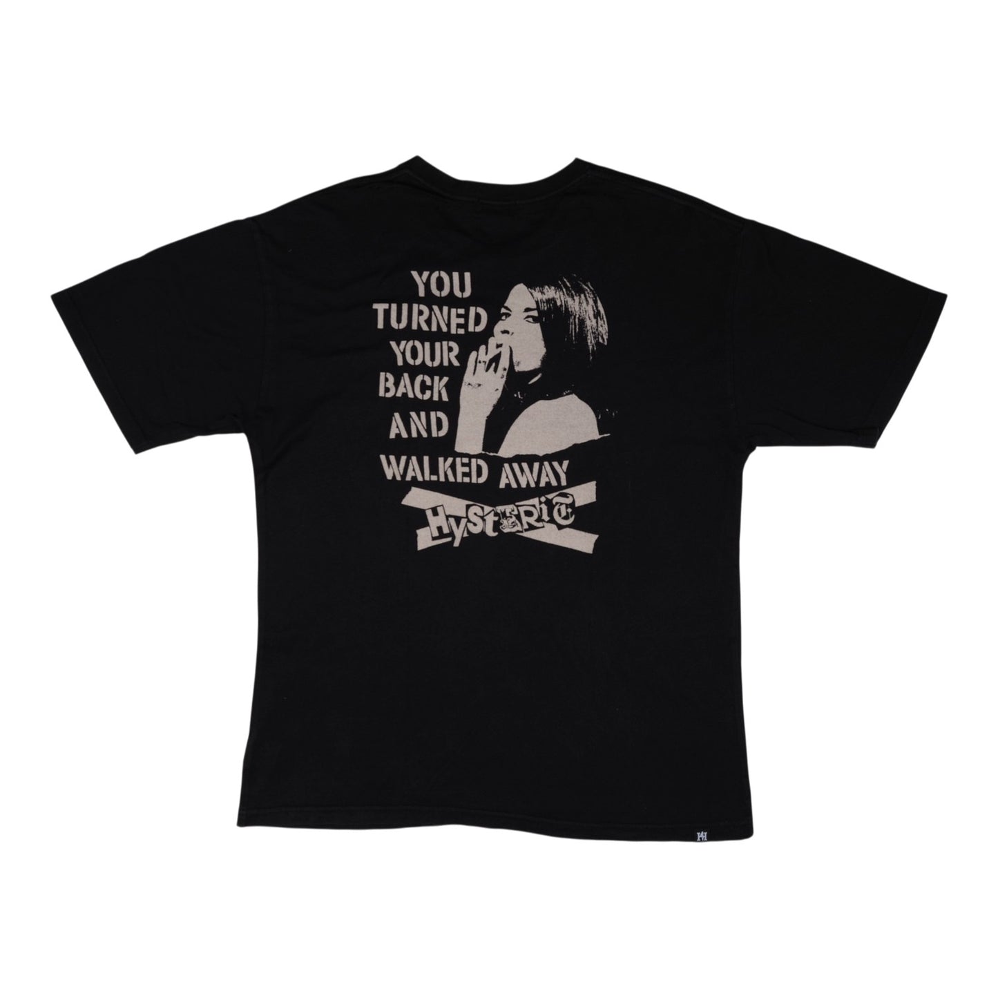 Hysteric Glamour "Walked Away" Black Tee