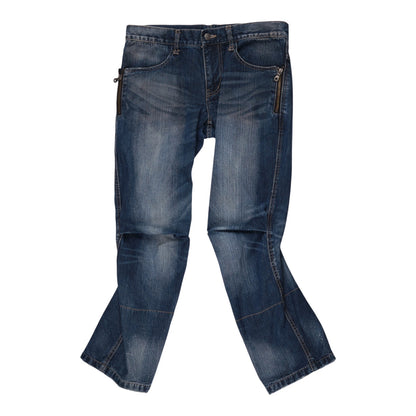 PPFM Skull Knit Pocket Flare Jeans