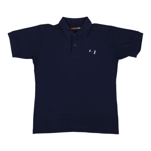 Final Home Graphics Commodified Navy Polo