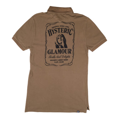 Hysteric Glamour Thrills & Delights Brown Polo