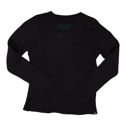 Hysteric Glamour "We Feel Like You Do" Black & Blue Wool Sweater