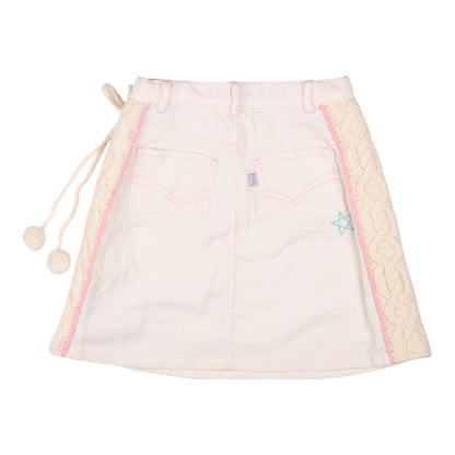 Mezzo Piano Ice Cream Embroidered Corduroy Mini Skirt