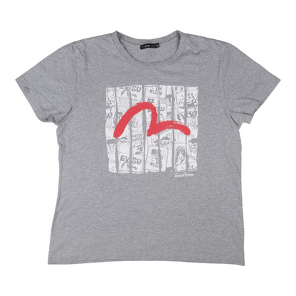 Evisu Comic Strip Grey T-Shirt