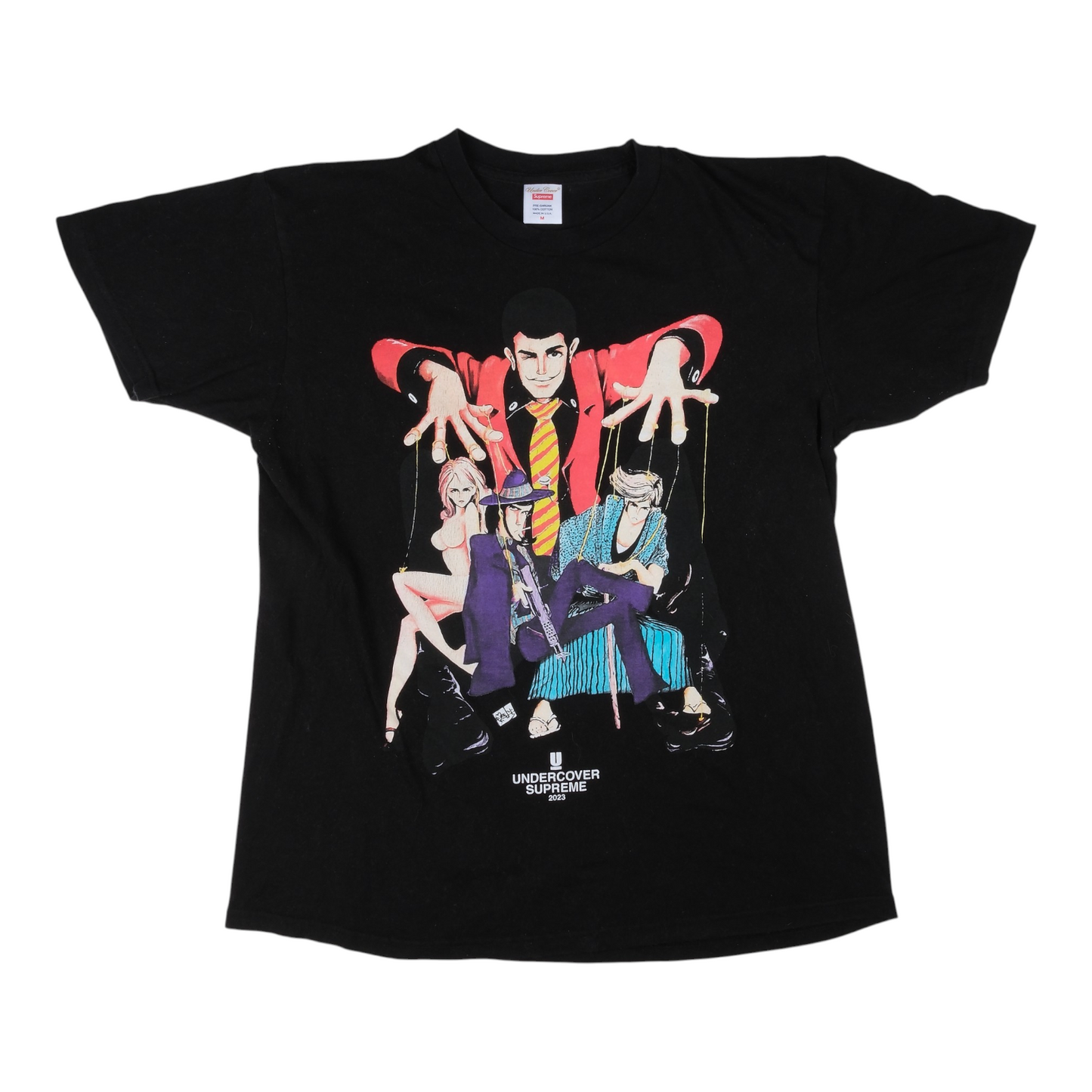 Undercover x Supreme Lupin III Black Tee
